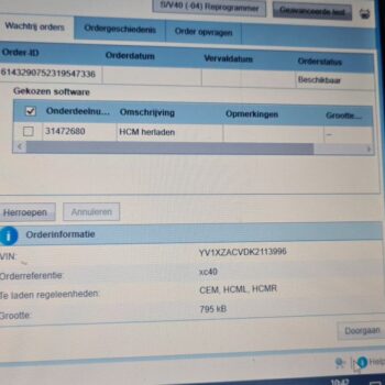 Volvo xc40 met DoIP protocol koplamp codering